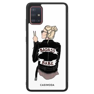 Samsung Galaxy A71 hoesje - Badass babe blondine