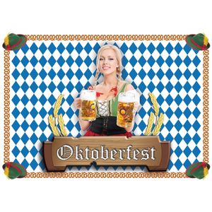 Papieren placemats Oktoberfest 10 stuks