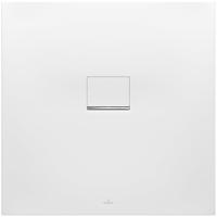 Villeroy & Boch Squaro Infinity kunststof douchebak quaryl vierkant 100x100x4cm mat wit UDQ1010SQI1V-RW