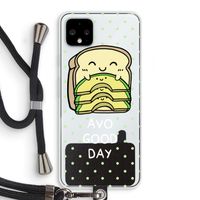 Avo Good Day: Pixel 4 XL Transparant Hoesje met koord