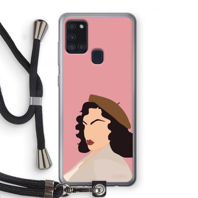 Confidence: Samsung Galaxy A21s Transparant Hoesje met koord