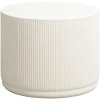 Leen Bakker - Tuinbijzettafel Rafinna - Zand - 38x50x50 Cm - Magnesiumoxide - Beige