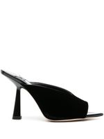 Jimmy Choo mules Maryanne 100 mm en velours - Noir