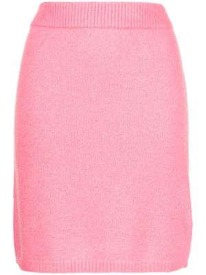 Cashmere In Love minijupe Ula en maille fine - Rose