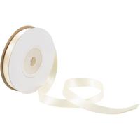 Creativ Company Satijnlint, b: 10 mm, crème, 10 m/ 1 rol