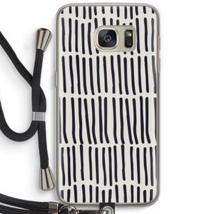 Moroccan stripes: Samsung Galaxy S7 Transparant Hoesje met koord