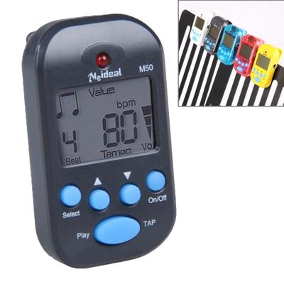 Mini professionele elektronische Piano viool Clip metronoom van de kwalitatief hoogwaardige digitale Tuner M50(Black)