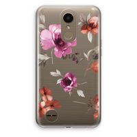 Geschilderde bloemen: LG K10 (2017) Transparant Hoesje