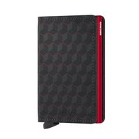 Secrid Slim Wallet Portemonnee Optical Black-Red - thumbnail