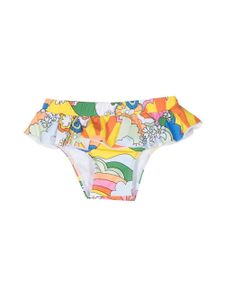 Stella McCartney Kids bas de bikini à imprimé graphique - Jaune