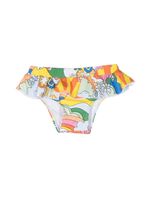 Stella McCartney Kids bas de bikini à imprimé graphique - Jaune - thumbnail