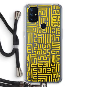 Majorelle Blue Print: OnePlus Nord N10 5G Transparant Hoesje met koord