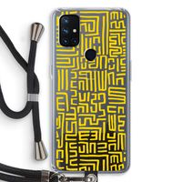 Majorelle Blue Print: OnePlus Nord N10 5G Transparant Hoesje met koord