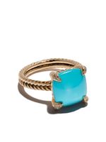 David Yurman bague en or 18ct, diamants et turquoise Châtelaine - thumbnail