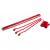 Magic FX STR01RD papieren streamers 5mx0.85cm rood 100st