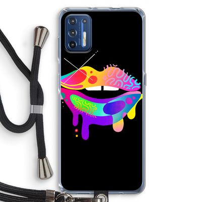 Lip Palette: Motorola Moto G9 Plus Transparant Hoesje met koord