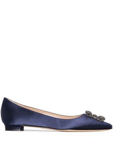 Manolo Blahnik ballerines Hangisi - Bleu