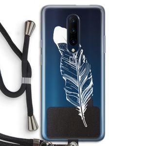 Pluim: OnePlus 7 Pro Transparant Hoesje met koord