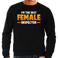 Im the best female inspector sweater zwart voor heren - thumbnail