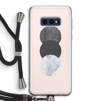 Marmeren cirkels: Samsung Galaxy S10e Transparant Hoesje met koord