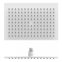 Hoofddouche Tres Selection | 22x32 cm | Rechthoek | Wit mat