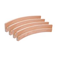 Longfield Games dubbele speelkaarthouder - 4x - 35 cm - hout - kaarten standaard - houder voor speel