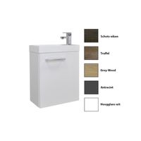 Toiletmeubelset Q40 grey-wood - thumbnail