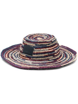 ISABEL MARANT chapeau Tulum en raphia - Bleu