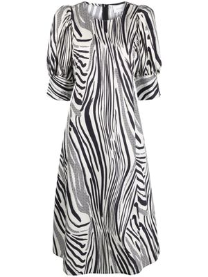 Gestuz Jurk met pofmouwen - Zwart Gestuz Jurk met pofmouwen - Zwart