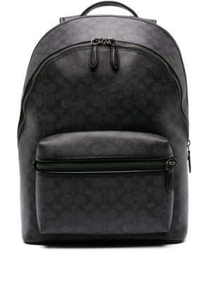 Coach sac à dos Charter à logo imprimé - Gris