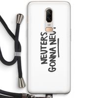 Neuters: OnePlus 6 Transparant Hoesje met koord