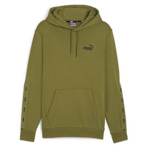 PUMA Essentials+ Tape Hoodie Olijfgroen Zwart