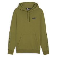 PUMA Essentials+ Tape Hoodie Olijfgroen Zwart