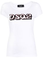 DSQUARED2 t-shirt en coton à imprimé graphique - Blanc