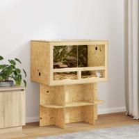 VidaXL Terrarium bruin 80 x 50 x 50 cm osb