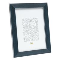 Deknudt Blauwe fotokader met rand in zilver 9x13 S41VK6