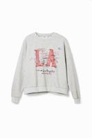 Oversized sweatshirt Los Angeles - BLACK - M