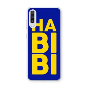 Habibi Blue: Samsung Galaxy A70 Transparant Hoesje