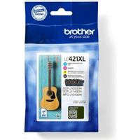 Brother LC-421XLVAL PagePack 4 stuk(s) Origineel Hoog (XL) rendement Zwart, Cyaan, Magenta, Geel - thumbnail