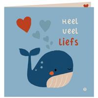 Dubbele kaart met envelop - Heel veel liefs! Dubbele kaart met envelop - Heel veel liefs!
