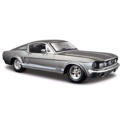 Modelauto - Ford - GT500 Shelby 1967 - grijs - schaal 1:24 - speelgoedauto