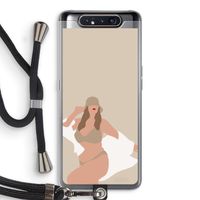 One of a kind: Samsung Galaxy A80 Transparant Hoesje met koord