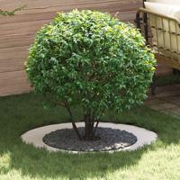 VidaXL Geschikt voor platte boomringen 5 pcs wit ø60 / 90 cm staal