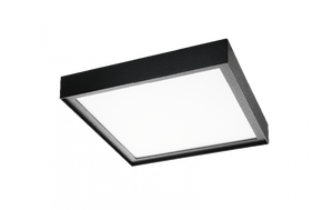 SG LED Disc 285x285 zwart 2700K LED 22W 2080 lumen dimbaar vierkant armatuur aluminium poedercoating