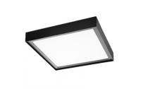 SG LED Disc 285x285 zwart 2700K LED 22W 2080 lumen dimbaar vierkant armatuur aluminium poedercoating