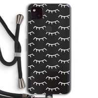 Wimpers: Pixel 4a 5G Transparant Hoesje met koord Wimpers: Pixel 4a 5G Transparant Hoesje met koord