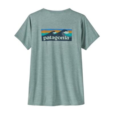Patagonia Capilene Cool Daily Graphic - Waters T-shirt Dames Boardshort Logo: Thermal Blue X-Dye M
