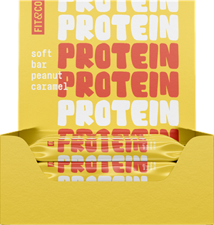 Fit & Co Protein Soft Bar Peanut Caramel (10 x 55 g)
