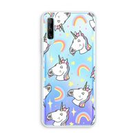 Rainbow Unicorn: Huawei P Smart Pro Transparant Hoesje