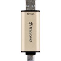 Transcend JetFlash 930C USB-stick 128 GB Goud TS128GJF930C USB-A 3.2 Gen 1, USB-C